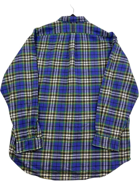 RALPH LAUREN ΠΟΥΚΑΜΙΣΟ CLASSIC ΚΑΡΟ ΜΠΛΕ ΑΝΤΡΙΚΟ PRE OWNED XL