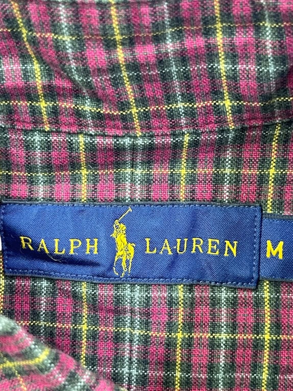 RALPH LAUREN ΠΟΥΚΑΜΙΣΟ CLASSIC ΚΑΡΟ ΜΠΟΡΝΤΟ ΑΝΤΡΙΚΟ PRE OWNED M
