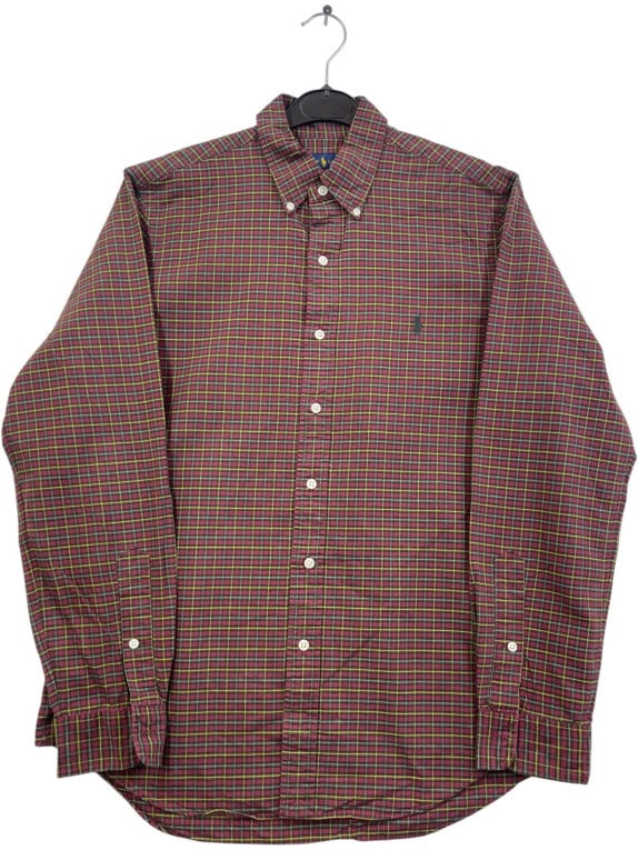 RALPH LAUREN ΠΟΥΚΑΜΙΣΟ CLASSIC ΚΑΡΟ ΜΠΟΡΝΤΟ ΑΝΤΡΙΚΟ PRE OWNED M