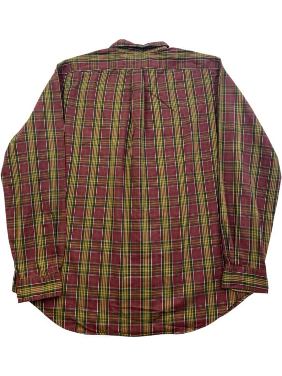 RALPH LAUREN ΠΟΥΚΑΜΙΣΟ CLASSIC ΚΑΡΟ ΜΠΟΡΝΤΟ ΑΝΤΡΙΚΟ PRE OWNED XL