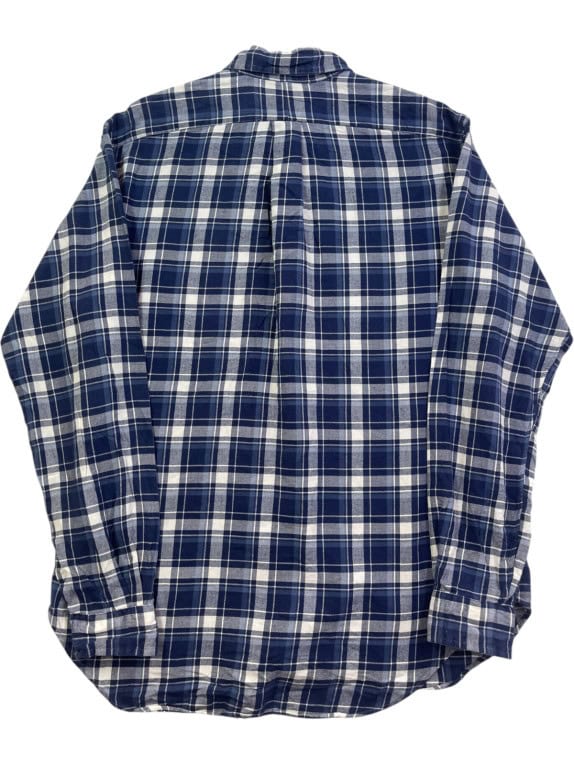 RALPH LAUREN CAMICIA A QUADRI CLASSIC NAVY UOMO PRE OWNED M