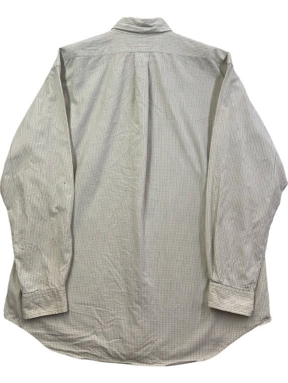 RALPH LAUREN ΠΟΥΚΑΜΙΣΟ CLASSIC ΚΑΡΟ OFF WHITE ΑΝΤΡΙΚΟ PRE OWNED L