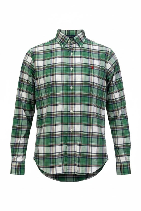 RALPH LAUREN ΠΟΥΚΑΜΙΣΟ CLASSIC ΚΑΡΟ ΠΡΑΣΙΝΟ ΑΝΤΡΙΚΟ PRE OWNED M
