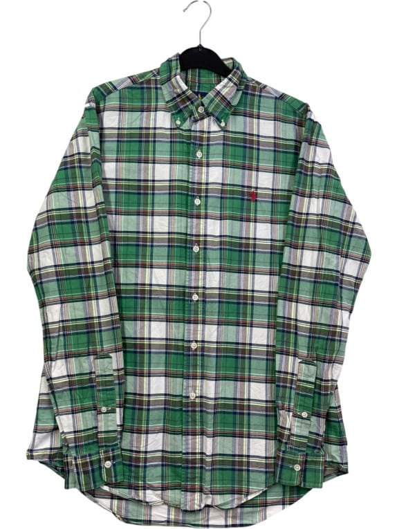 RALPH LAUREN ΠΟΥΚΑΜΙΣΟ CLASSIC ΚΑΡΟ ΠΡΑΣΙΝΟ ΑΝΤΡΙΚΟ PRE OWNED M