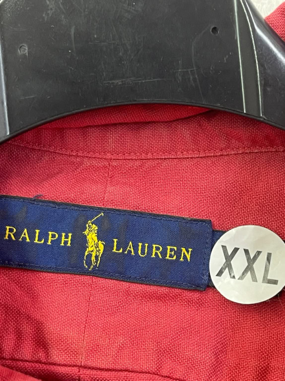 RALPH LAUREN ΠΟΥΚΑΜΙΣΟ CLASSIC ΚΟΚΚΙΝΟ ΑΝΤΡΙΚΟ PRE OWNED XXL