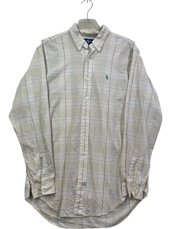 RALPH LAUREN SHIRT CLASSIC CREAM MENS PRE OWNED L