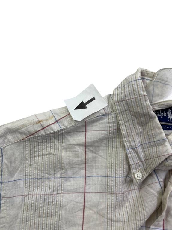 RALPH LAUREN SHIRT CLASSIC CREAM MENS PRE OWNED L