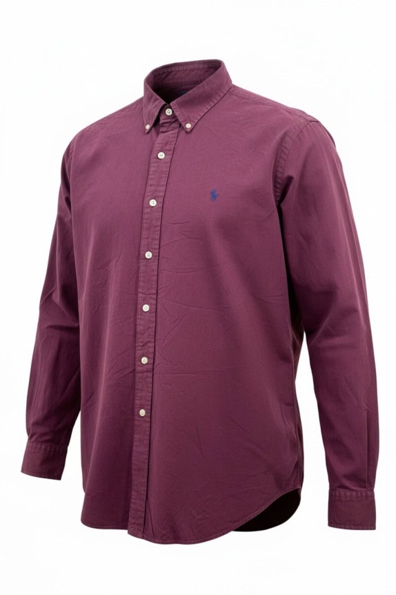 RALPH LAUREN ΠΟΥΚΑΜΙΣΟ CLASSIC ΜΠΟΡΝΤΟ ΑΝΤΡΙΚΟ PRE OWNED L