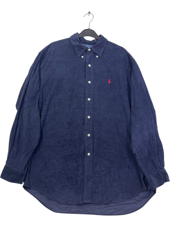 RALPH LAUREN CAMICIA CLASSIC NAVY UOMO PRE OWNED L