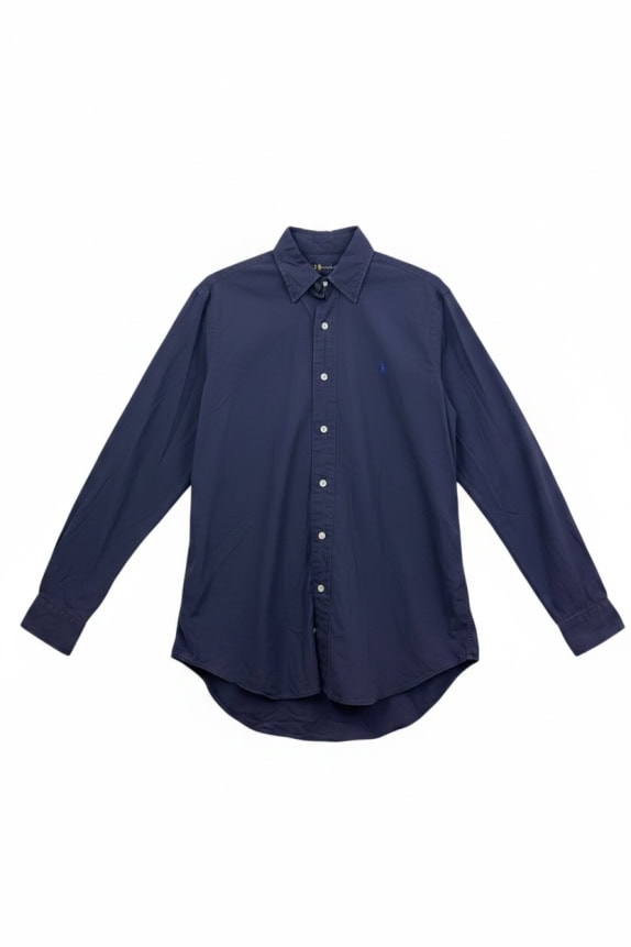 RALPH LAUREN ΠΟΥΚΑΜΙΣΟ CLASSIC NAVY ΑΝΤΡΙΚΟ PRE OWNED S