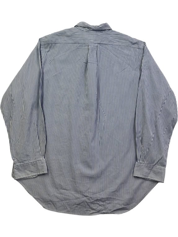 RALPH LAUREN CAMICIA BUTTON DOWN CLASSIC RIGATA BLU BIANCO UOMO PRE OWNED XL