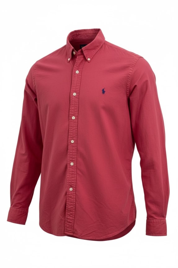 RALPH LAUREN ΠΟΥΚΑΜΙΣΟ CLASSIC ΡΟΖ ΑΝΤΡΙΚΟ PRE OWNED M