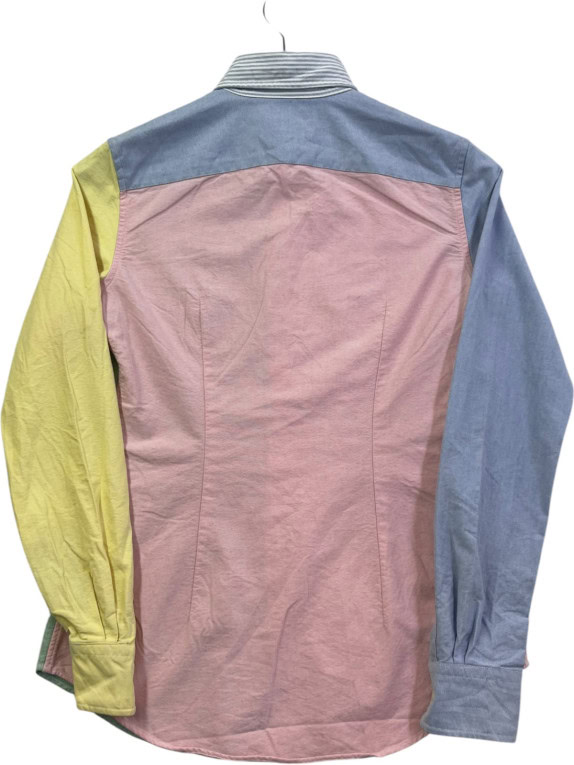 RALPH LAUREN ΠΟΥΚΑΜΙΣΟ COLORBLOCK ΠΑΣΤΕΛ ΠΟΛΥΧΡΩΜΟ ΑΝΤΡΙΚΟ PRE OWNED XS