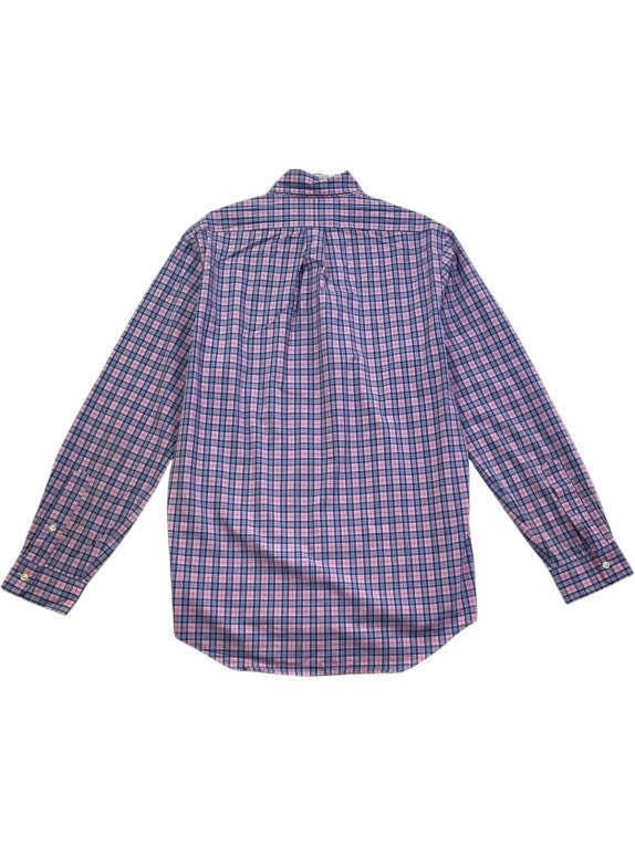 RALPH LAUREN ΠΟΥΚΑΜΙΣΟ ΚΑΡΟ ΡΟΖ ΜΠΛΕ ΑΝΤΡΙΚΟ PRE OWNED M