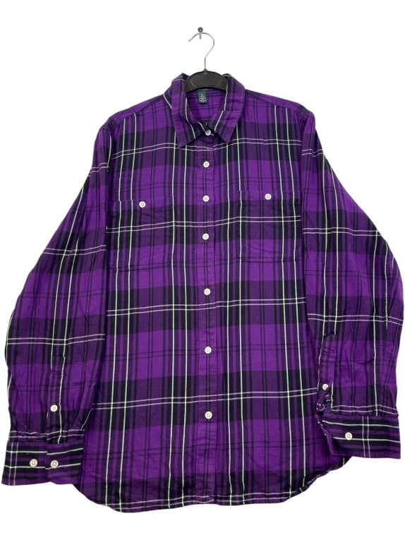 RALPH LAUREN ΠΟΥΚΑΜΙΣΟ ΚΑΡΟ VINTAGE ΜΟΒ ΓΥΝΑΙΚΕΙΟ XL pre-owned