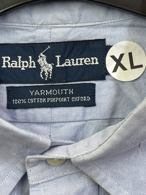 RALPH LAUREN ΠΟΥΚΑΜΙΣΟ ΚΛΑΣΙΚΟ ΓΑΛΑΖΙΟ ΑΝΤΡΙΚΟ PRE OWNED XL