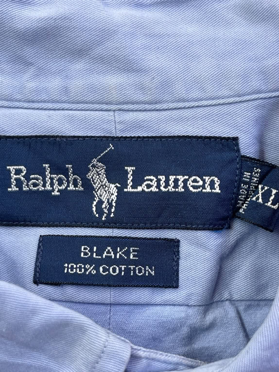 RALPH LAUREN ΠΟΥΚΑΜΙΣΟ ΚΛΑΣΙΚΟ ΓΑΛΑΖΙΟ ΑΝΤΡΙΚΟ PRE OWNED XL