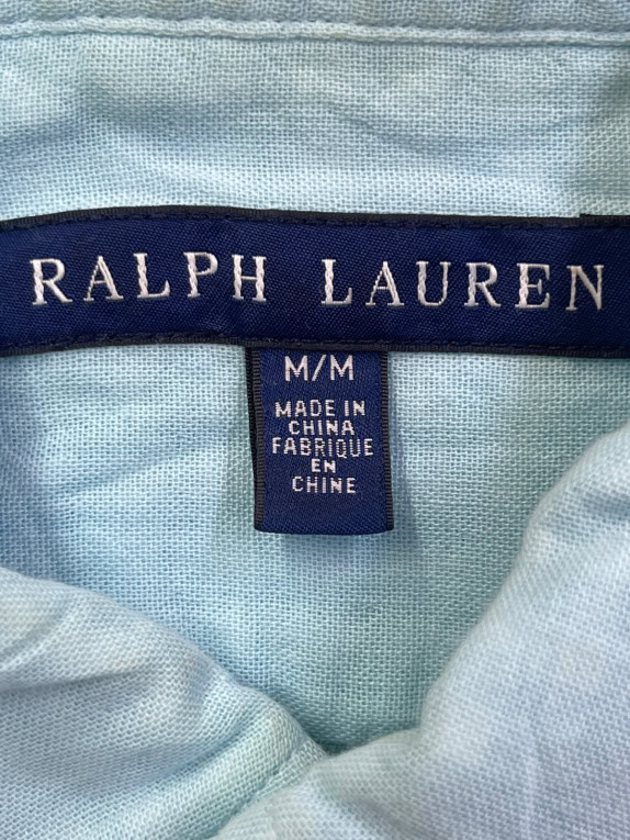 RALPH LAUREN ΠΟΥΚΑΜΙΣΟ ΚΛΑΣΙΚΟ ΓΑΛΑΖΙΟ ΑΝΤΡΙΚΟ PRE OWNED M