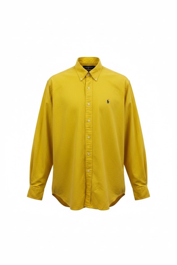 RALPH LAUREN ΠΟΥΚΑΜΙΣΟ ΚΛΑΣΙΚΟ ΚΙΤΡΙΝΟ ΑΝΤΡΙΚΟ PRE OWNED M