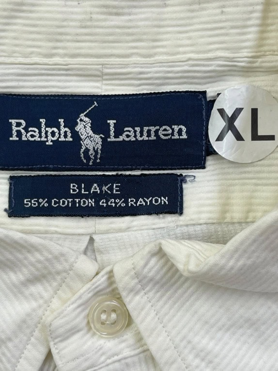 RALPH LAUREN ΠΟΥΚΑΜΙΣΟ ΚΛΑΣΙΚΟ OFF WHITE ΑΝΤΡΙΚΟ PRE OWNED XL
