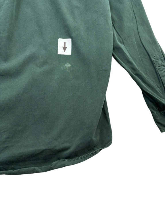 RALPH LAUREN BUTTON DOWN SHIRT CLASSIC DARK GREEN MENS PRE OWNED L