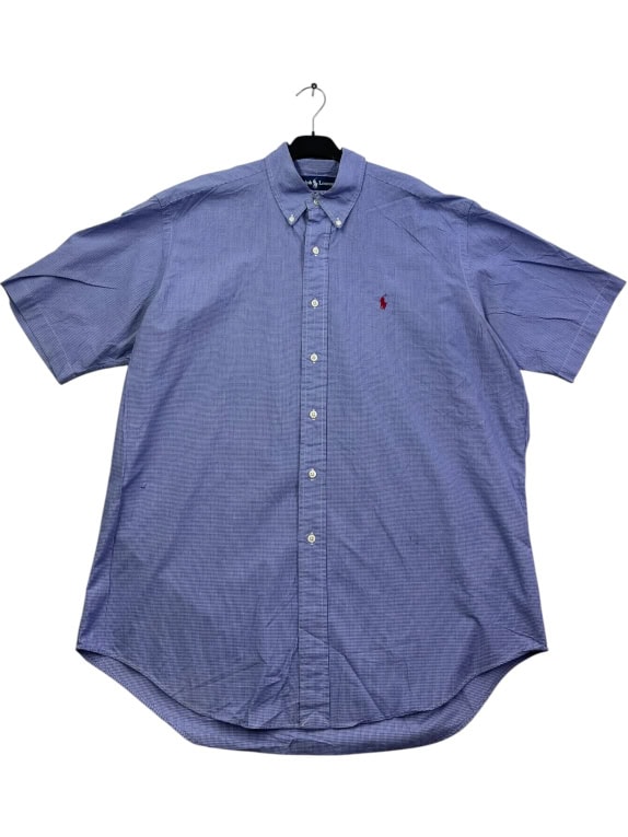 RALPH LAUREN ΠΟΥΚΑΜΙΣΟ ΚΟΝΤΟΜΑΝΙΚΟ CLASSIC FIT ΜΠΛΕ UNISEX L