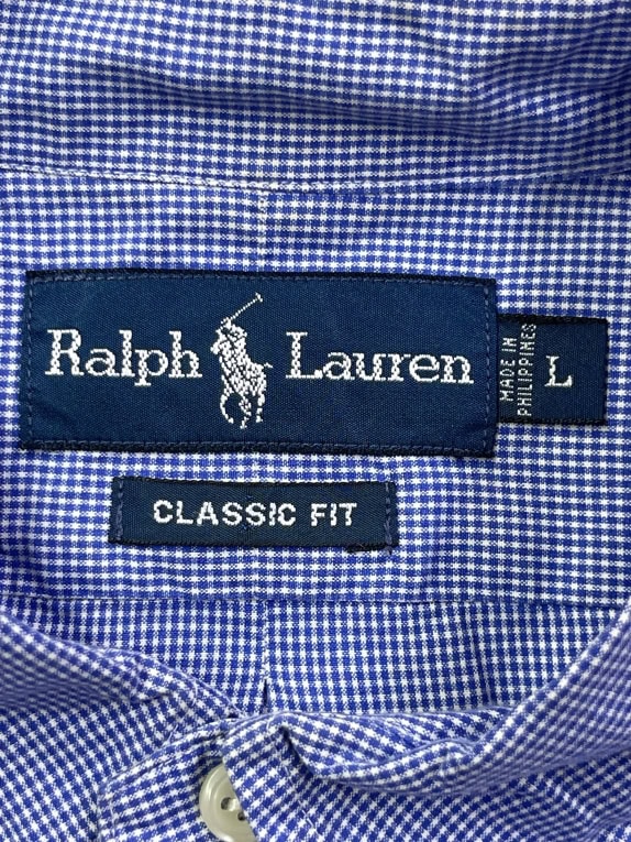RALPH LAUREN ΠΟΥΚΑΜΙΣΟ ΚΟΝΤΟΜΑΝΙΚΟ CLASSIC FIT ΜΠΛΕ UNISEX L