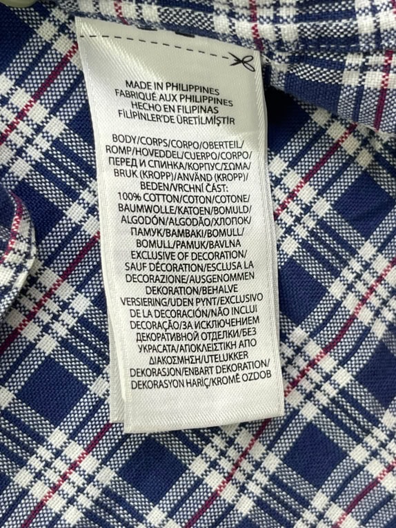 RALPH LAUREN ΠΟΥΚΑΜΙΣΟ ΜΑΚΡΥΜΑΝΙΚΟ ΚΑΡΟ ΜΠΛΕ ΑΝΤΡΙΚΟ XXL pre-owned