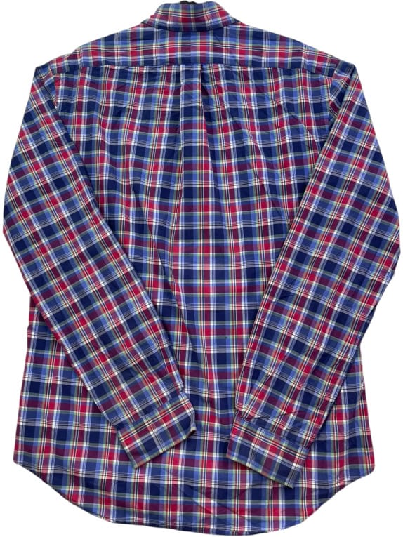 RALPH LAUREN LONG SLEEVE CHECK SHIRT BLUE MENS XL pre-owned