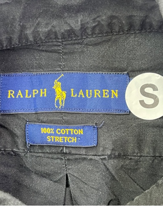 RALPH LAUREN ΠΟΥΚΑΜΙΣΟ MINIMAL FADED BLACK ΑΝΤΡΙΚΟ PRE OWNED S