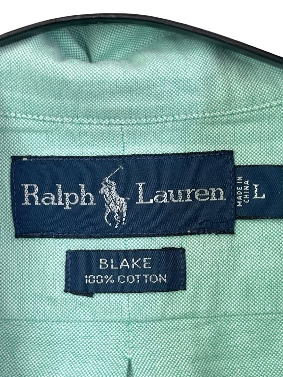 RALPH LAUREN SHIRT OXFORD VINTAGE MINT MENS L pre-owned