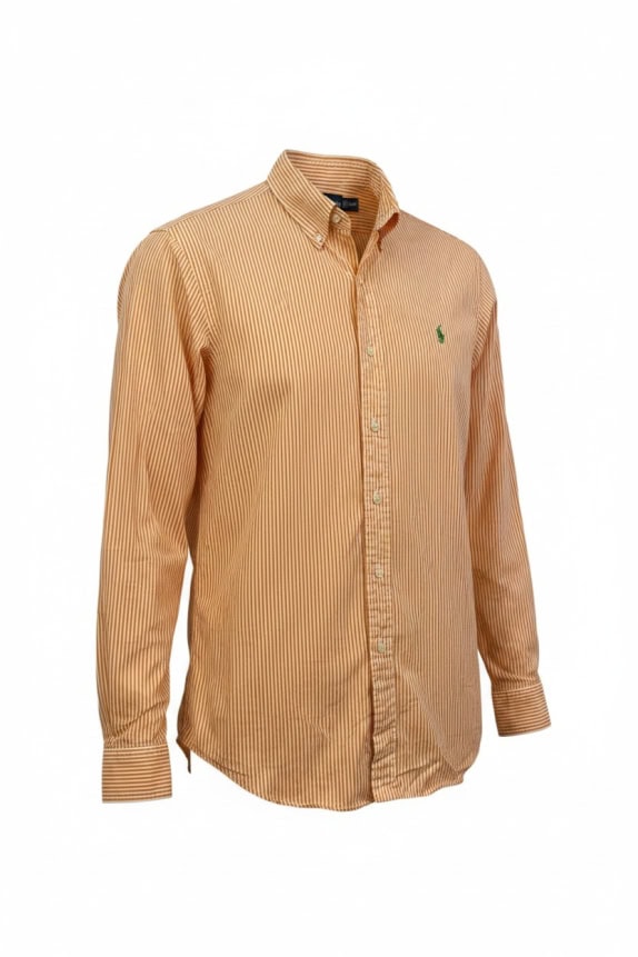 RALPH LAUREN ΠΟΥΚΑΜΙΣΟ ΡΙΓΕ ΠΟΡΤΟΚΑΛΙ ΑΝΤΡΙΚΟ L pre-owned