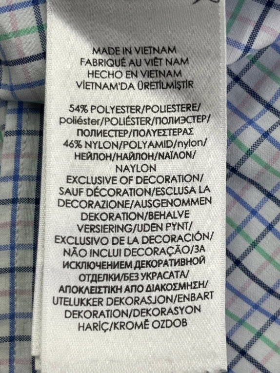 RALPH LAUREN ΠΟΥΚΑΜΙΣΟ SLIM FIT ΛΕΥΚΟ ΚΑΡΟ ΑΝΤΡΙΚΟ PRE OWNED XL