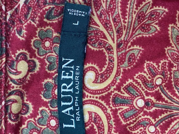 RALPH LAUREN ΠΟΥΚΑΜΙΣΟ VINTAGE ΠΟΛΥΧΡΩΜΟ ΓΥΝΑΙΚΕΙΟ PRE OWNED L