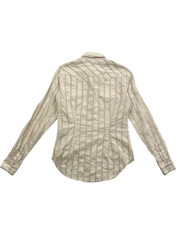 RALPH LAUREN SPORT Western Shirt Vintage Striped Beige/Tan Women’s S