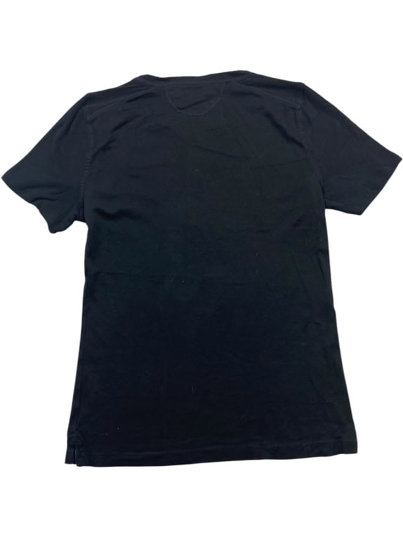 RALPH LAUREN Henley Button T-Shirt Black Women’s S