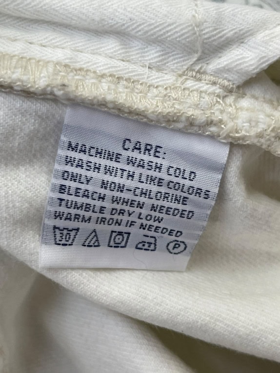 RALPH LAUREN JEANS CLASSIC OFF WHITE WOMEN PRE OWNED S