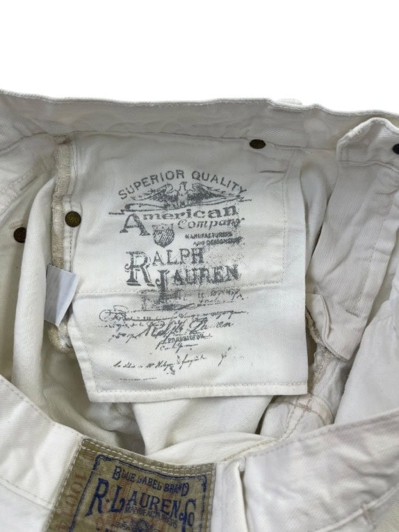 RALPH LAUREN JEANS CLASSIC OFF WHITE WOMEN PRE OWNED S