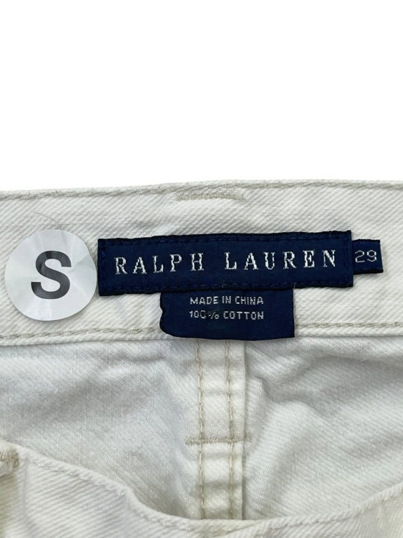 RALPH LAUREN JEANS CLASSIC OFF WHITE WOMEN PRE OWNED S