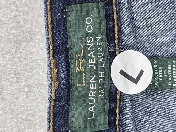 RALPH LAUREN ΤΖΙΝ ΠΑΝΤΕΛΟΝΙ MID BLUE ΓΥΝΑΙΚΕΙΟ PRE OWNED L