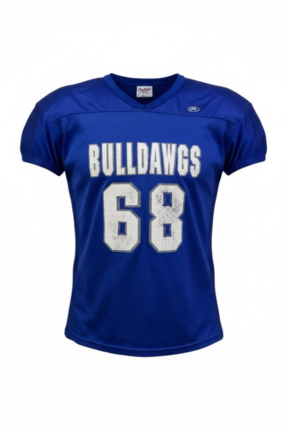 RAWLINGS FOOTBALL JERSEY GRAPHIC BLUE UOMO PRE OWNED M