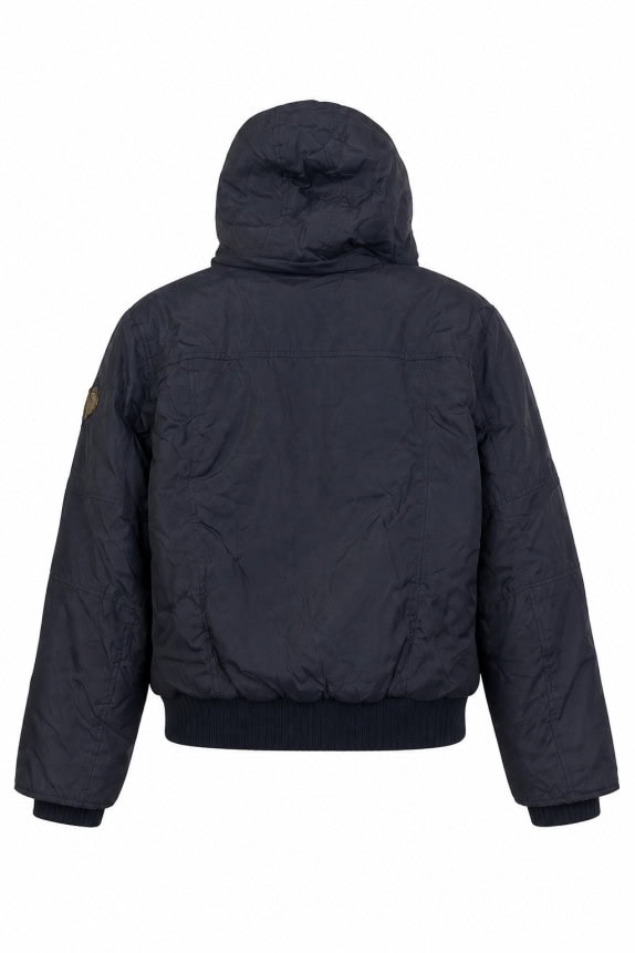 2000s REFRIGIWEAR ΜΠΟΥΦΑΝ ΜΕ ΚΟΥΚΟΥΛΑ UTILITY ΜΑΥΡΟ ΑΝΤΡΙΚΟ PRE OWNED XL