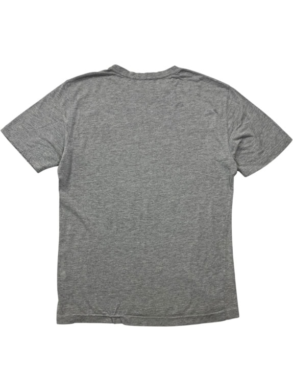 REEBOK ΑΘΛΗΤΙΚΟ T-SHIRT ΜΕ ΛΟΓΟΤΥΠΟ ΔΙΑΚΟΣΜΗΤΙΚΟ ΓΚΡΙ ΜΕΛΑΝΖΕ ΑΝΔΡΙΚΟ SMALL