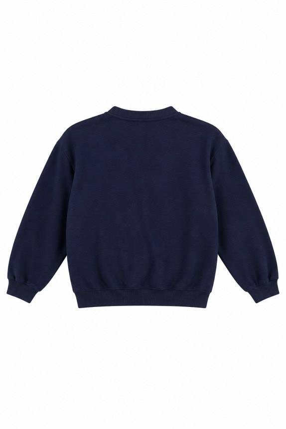 1990S REEBOK CREWNECK MINIMAL NAVY UNISEX PRE OWNED XS