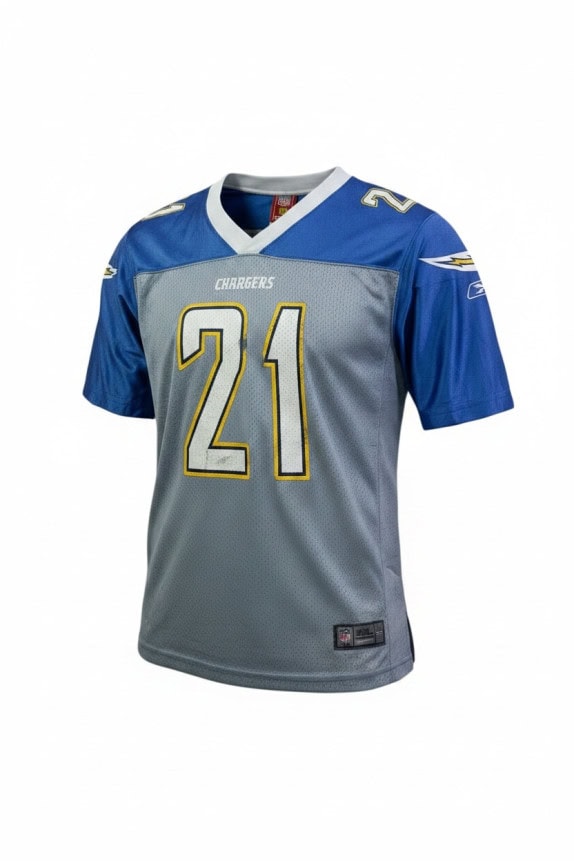 REEBOK FOOTBALL JERSEY SPORTY BLUE WOMEN PRE OWNED L