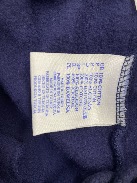 REEBOK TRACK PANTS VINTAGE WITH LOGO BLUE WOMEN'S S
