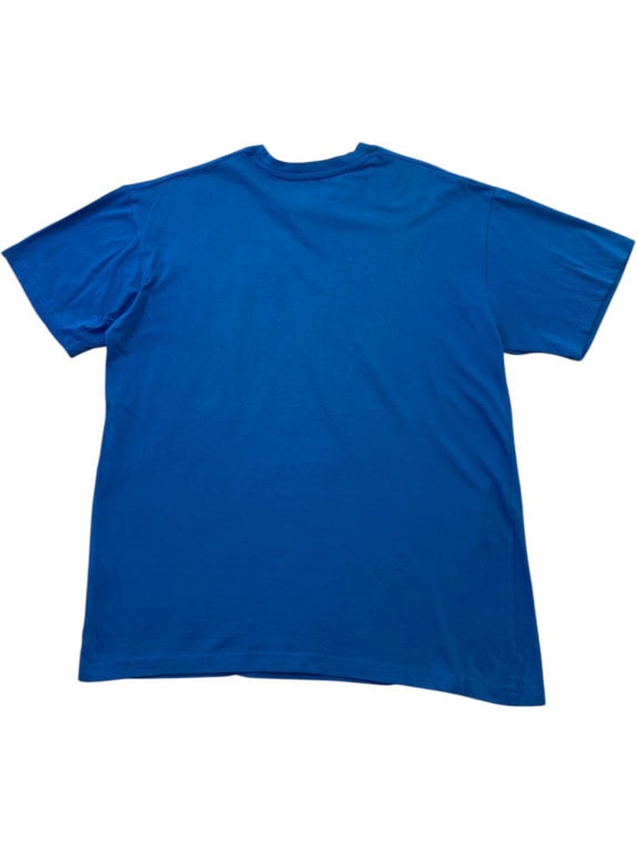 REEBOK GRAPHIC TEE SOLID BLUE MEN PRE OWNED M