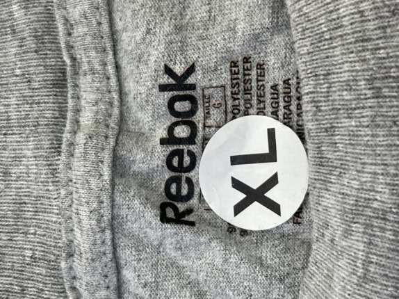 REEBOK GRAPHIC TEE VINTAGE GREY MENS PRE OWNED XL