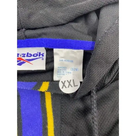 Reebok Felpa con cappuccio logo vintage Nero Unisex XXL
