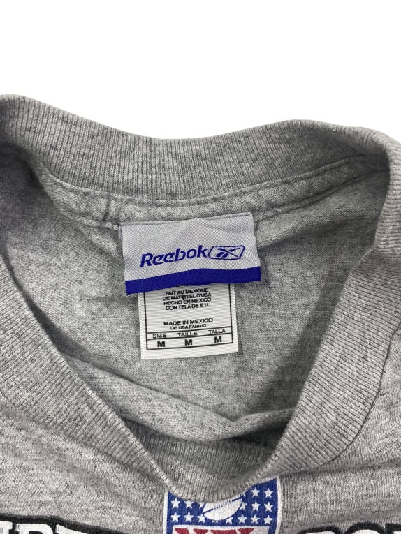 Reebok Μπλούζα Μακρυμάνικη Vintage NFL Super Bowl Champions Γκρι Unisex M
